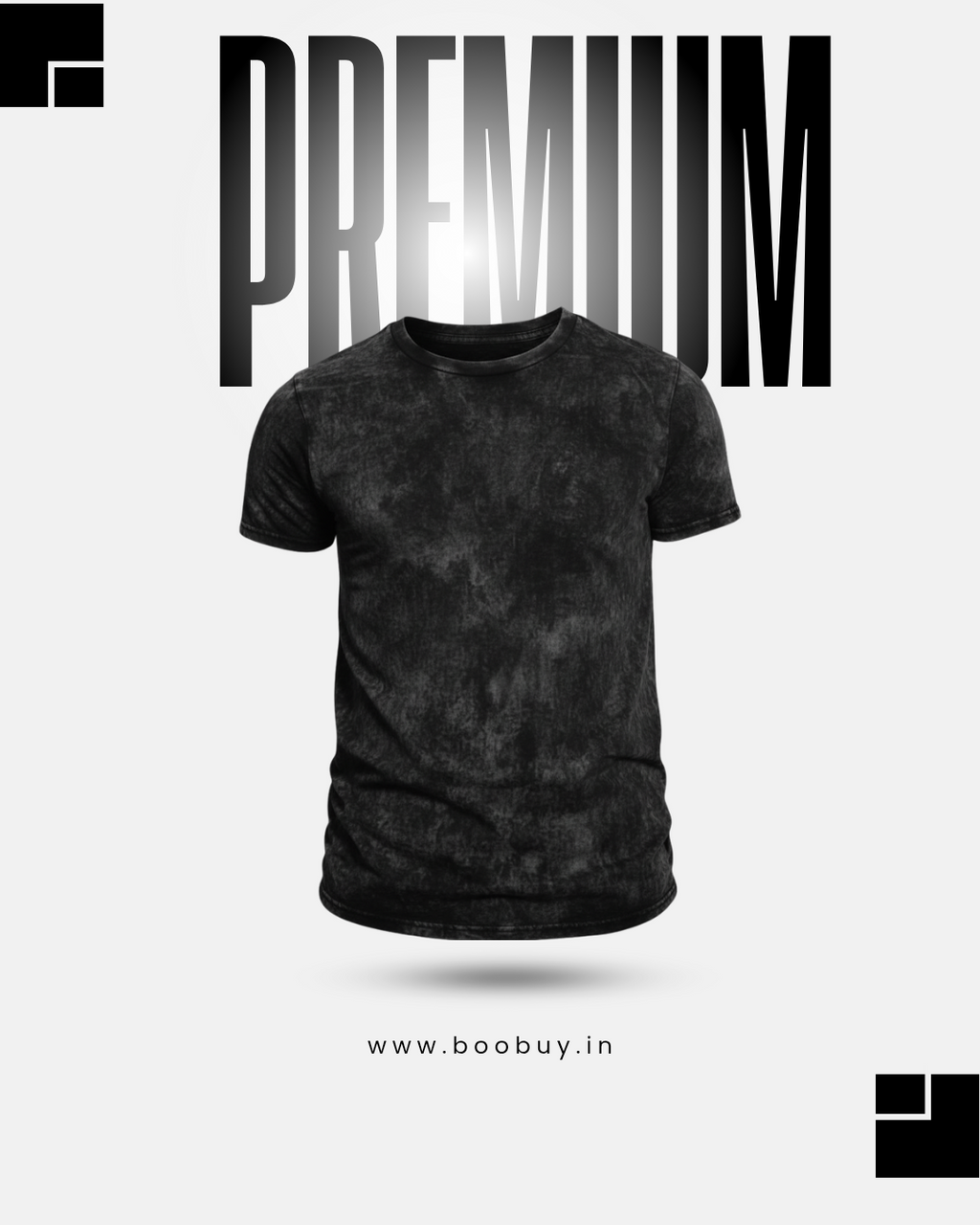 ACID WASH | BLACK OVERSIZED T-SHIRT | PREMIUM