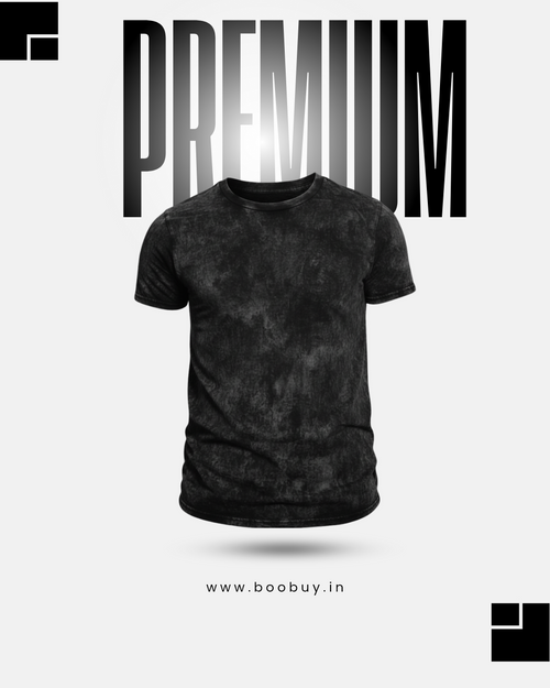 ACID WASH | BLACK OVERSIZED T-SHIRT | PREMIUM