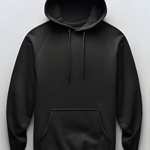 plain black hoodie | premium cotton