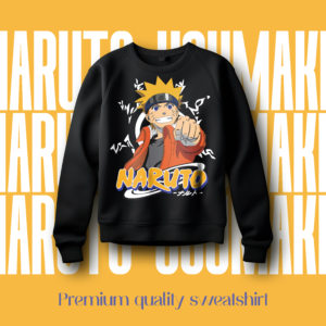naruto usumaki anime edition | premium quality sweatshirt